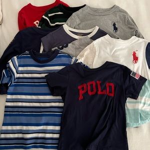 4T Ralph Lauren Polo brand T shirts (9 total)